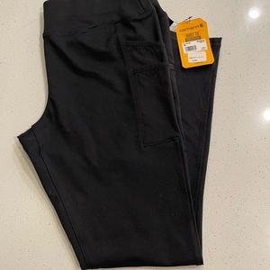 Women’s Carhartt Force Fitted light weight utility legging, Size XL Tall, black.
